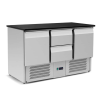 S901 Commercial Saladette with Granite Countertop black color