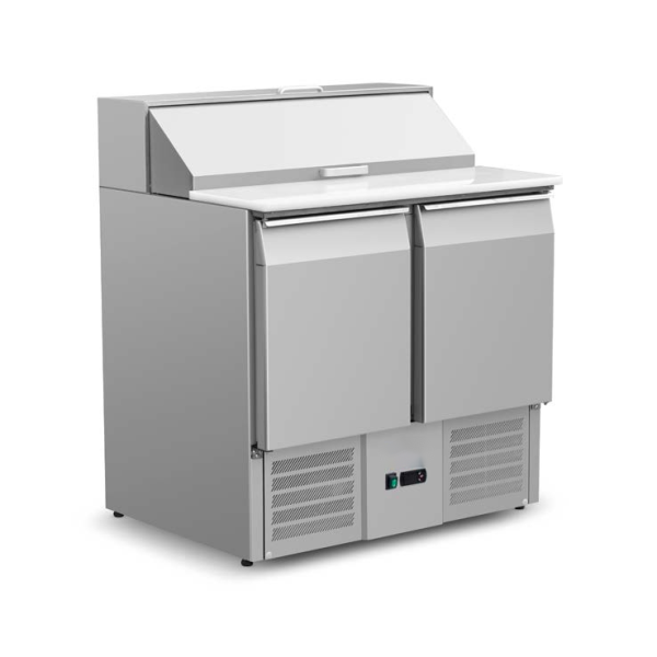 US900 Commercial Saladette with Cutting Board Countertop from simen